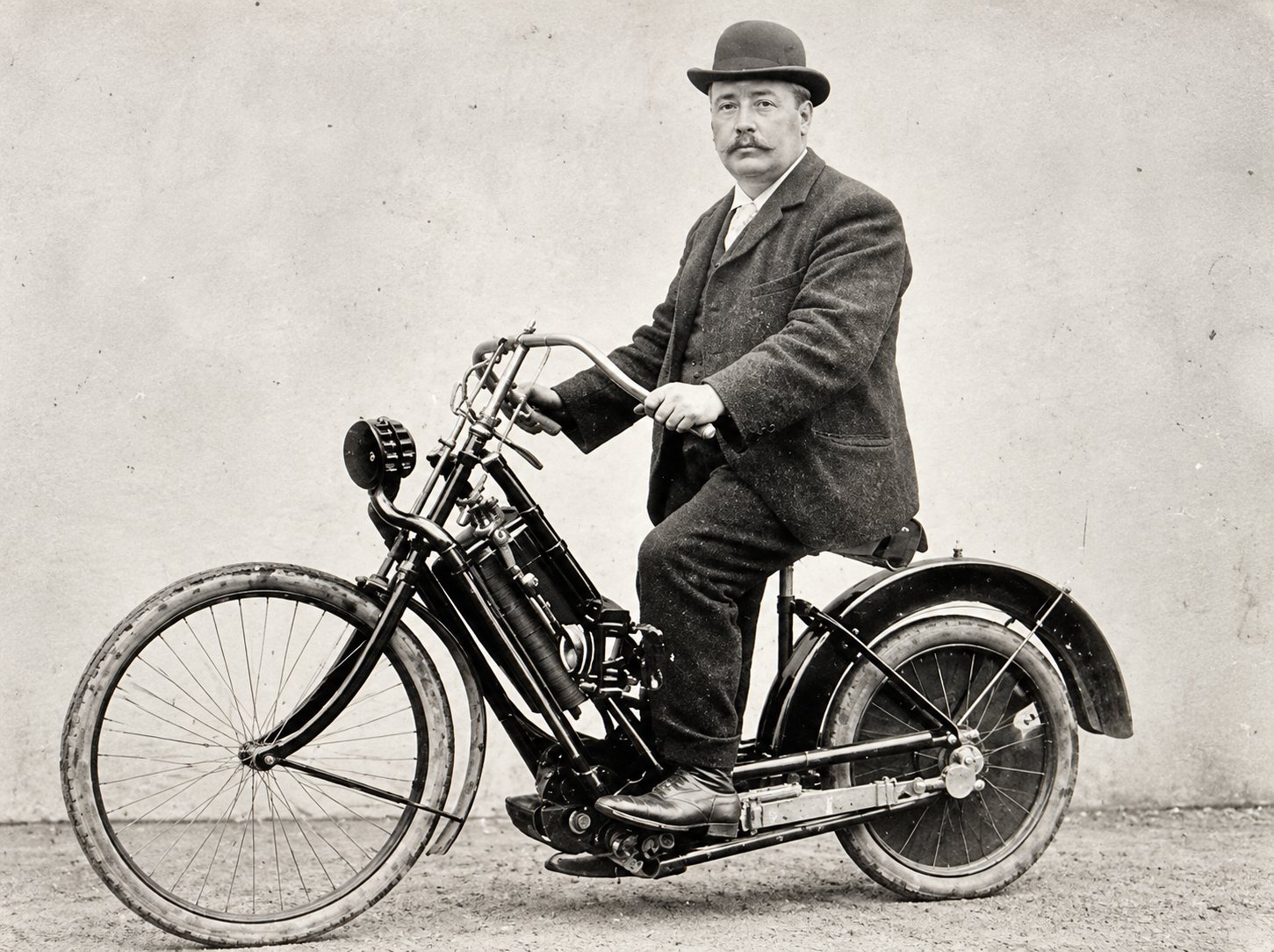 Early pioneering motorcycle