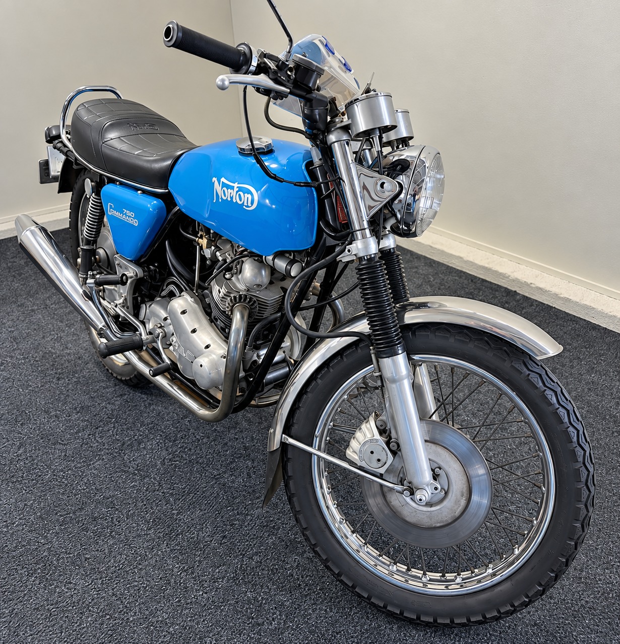 Classic Norton motorcycle